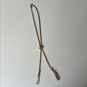 Monet Gold Bolo Tie Necklace